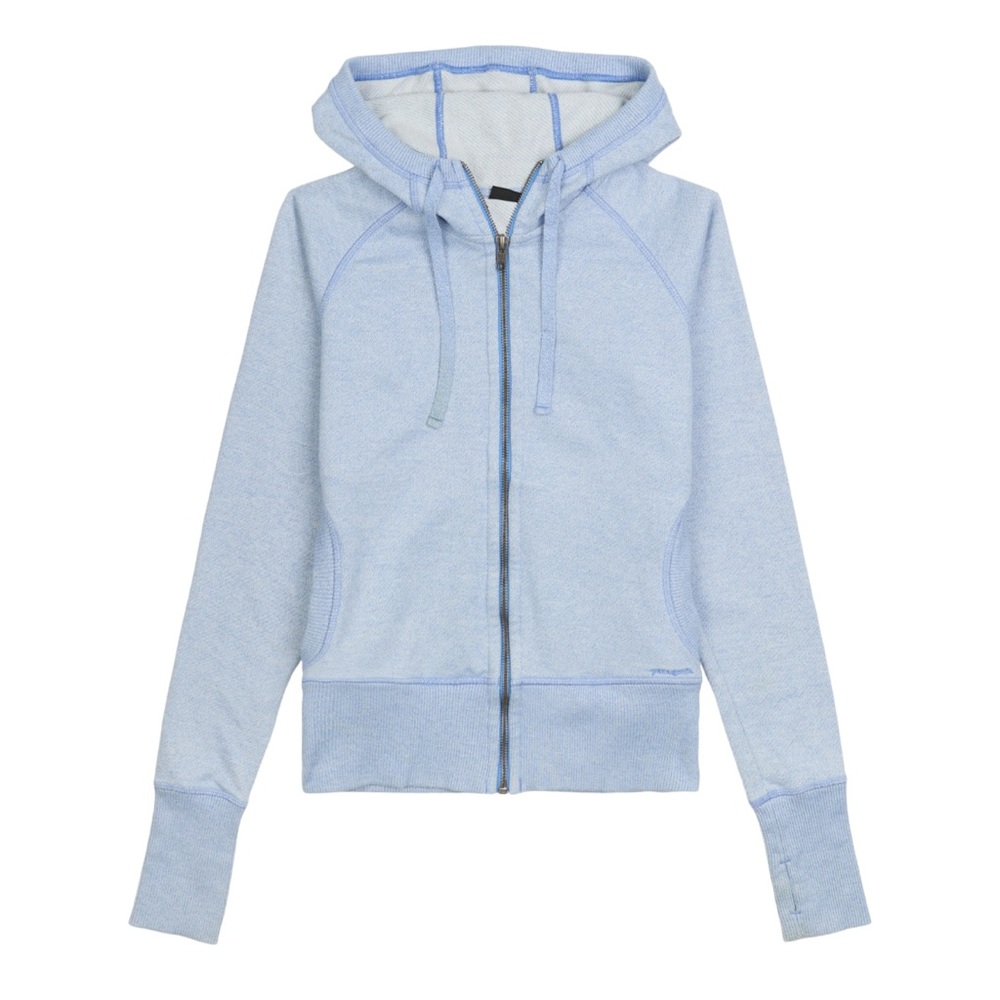 Patagonia Light Blue Full-Zip Cloudstack Hoodie sweatshirt